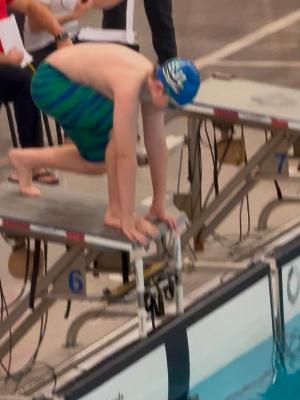 First swim meet.